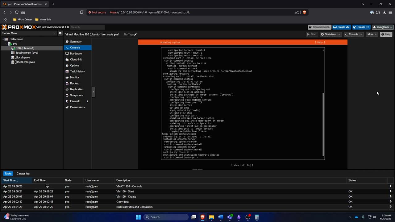 proxmox installer